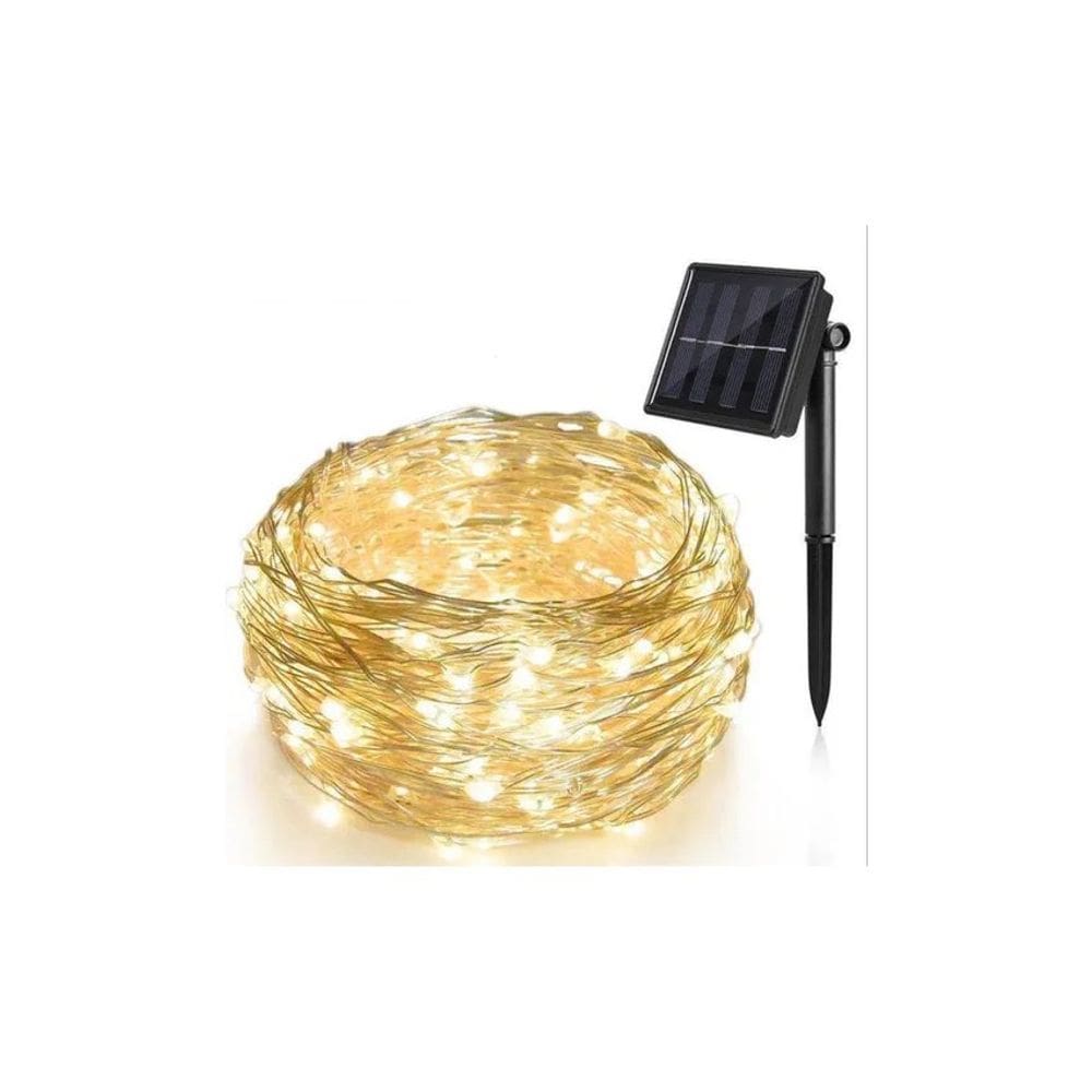 Luz solar LED 22m 200 LEDs, decoração de Natal