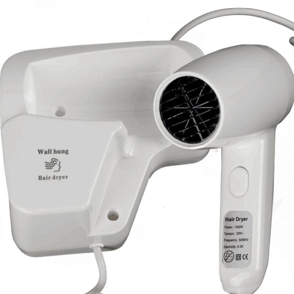 Secador de cabelo montado na parede 1200W Negative Ion 220V