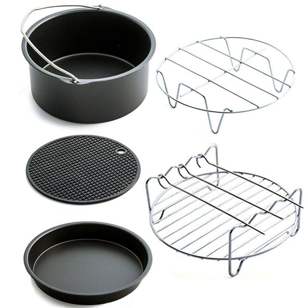 Kit de acessórios para fritadeiras Air Fryer, peças antiaderentes de 7 polegadas