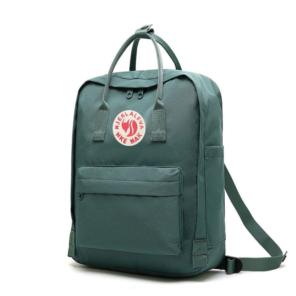 Mochila casual impermeável verde