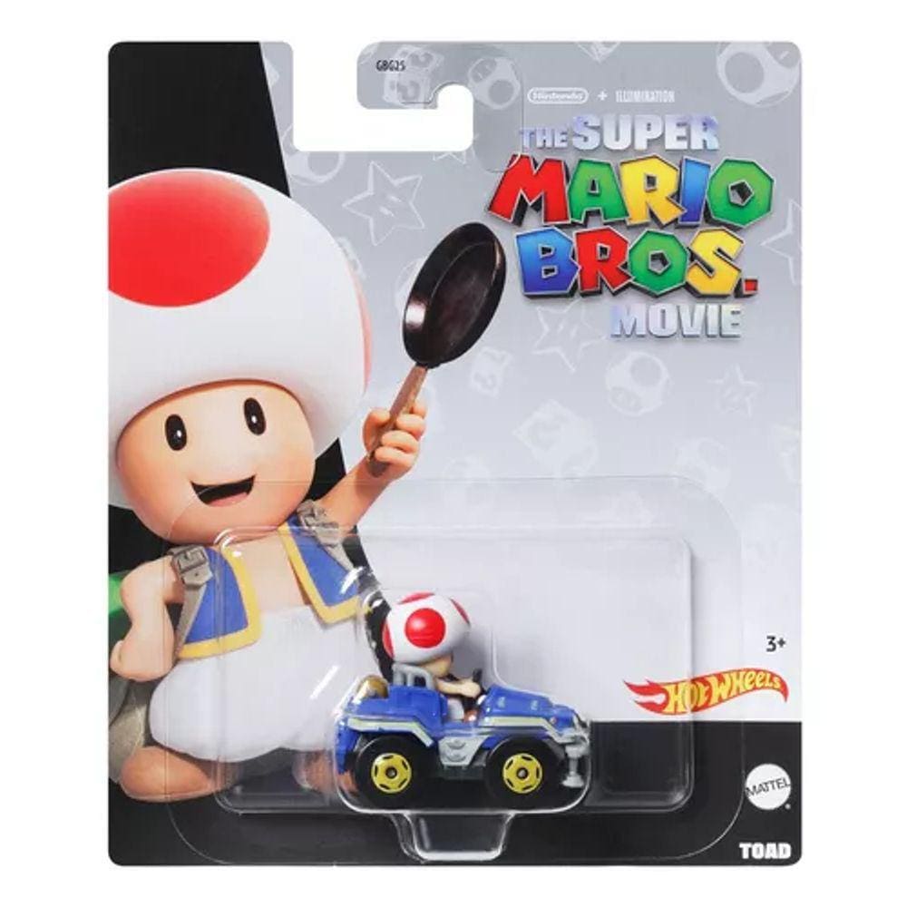 Toad - The Super Mario Bros Movie - Mario Kart - Hot Wheels