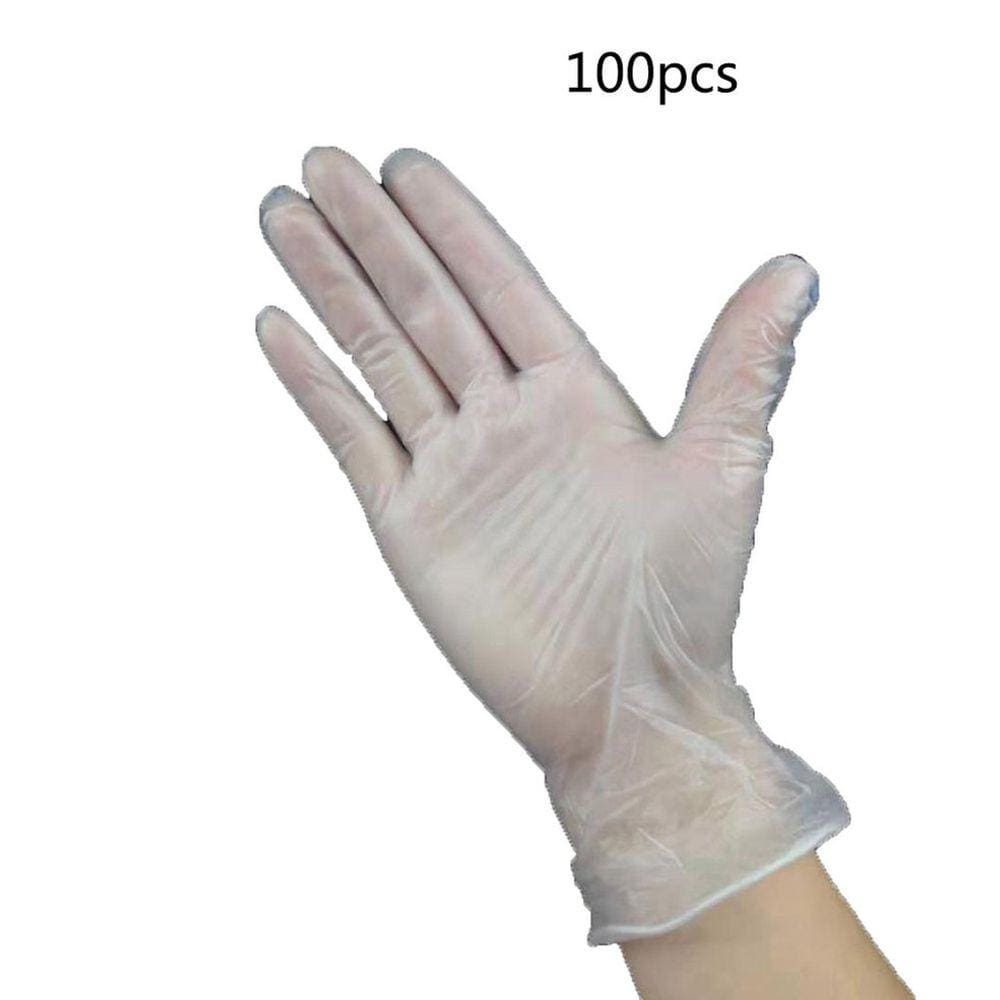 Luvas descartáveis em PVC anties, de qualidade alimentar, transparentes