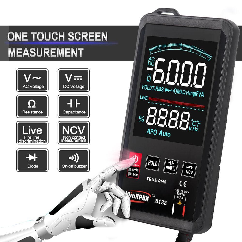 Multímetro Digital Touch DC/AC Professional True RMS Analógico