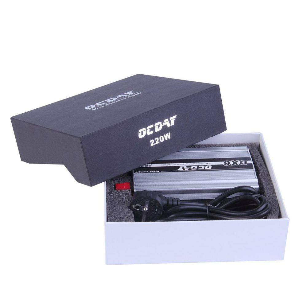 Adaptador AC/DC 14V 220W, plugue UE com tomada CA dupla -
