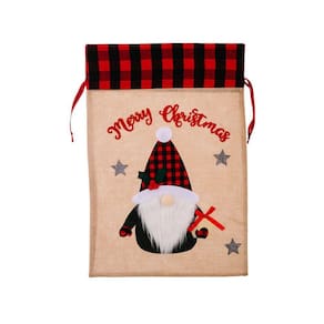 Sacola de presente de Natal Desenho de Papai Noel para dezembro de Natal