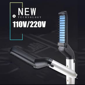 Modelador de cabelo Comb Curling Iron Volumize Flatten Straighten