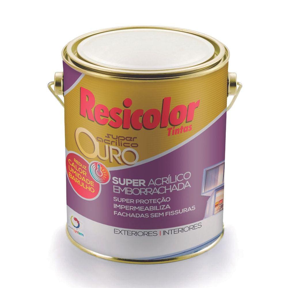 Base clara emborrachada ouro 3,24l | resicolor