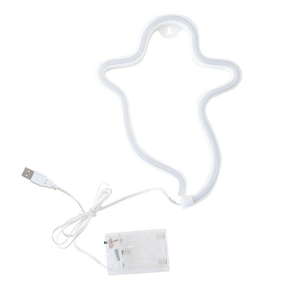Decoração de parede de Halloween Neon Light Ghost BZ2626-W
