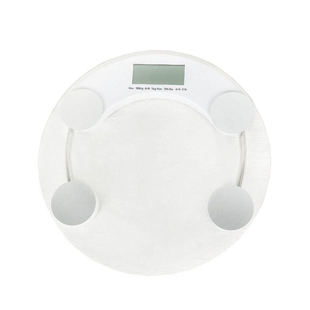 Balança eletrônica digital, corpo redondo de vidro temperado de 180 kg