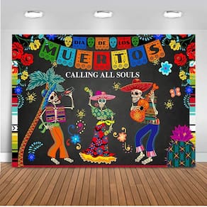 Pano de fundo fotográfico Dia dos Mortos 250x180cm Mexican Sugar