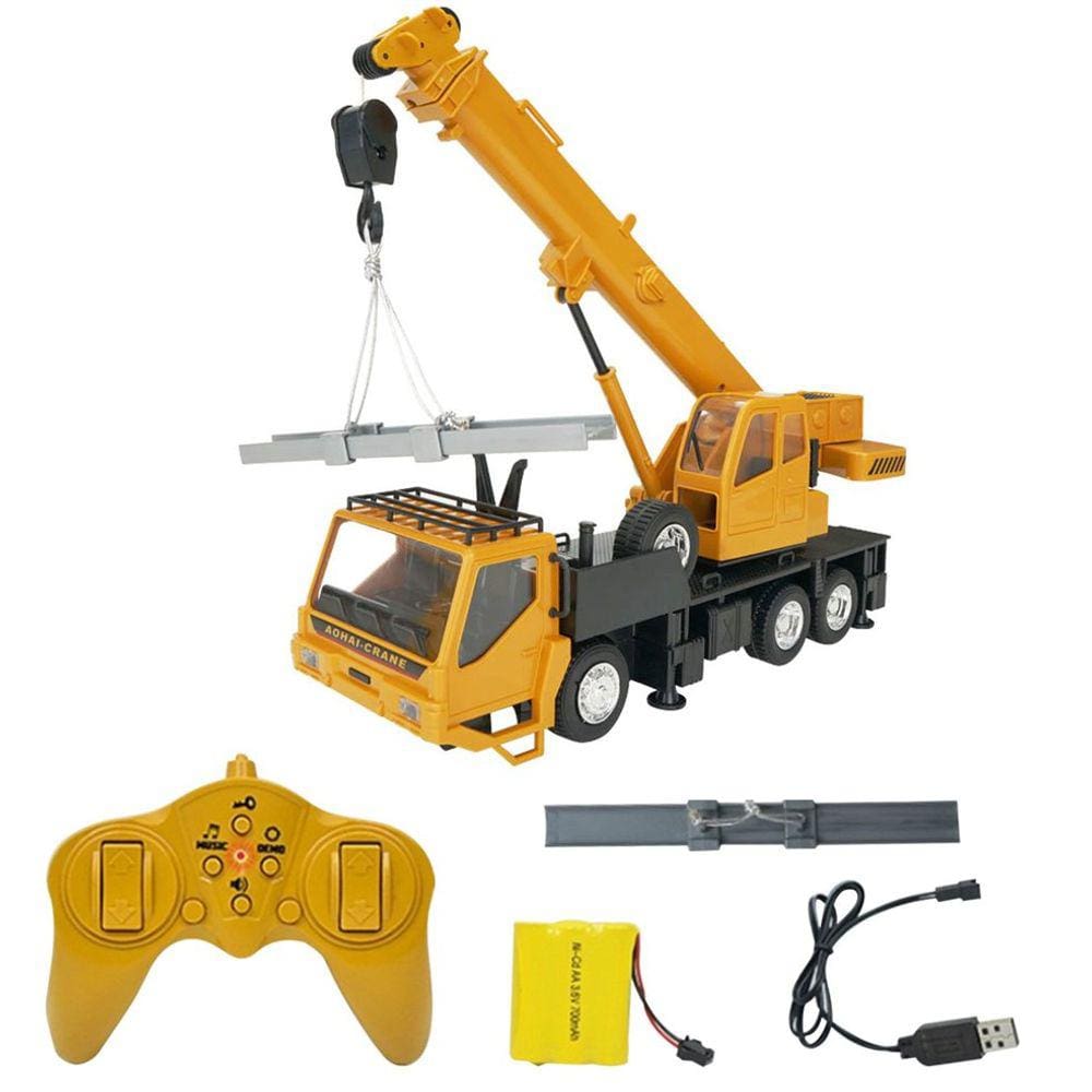 1:24 10CH RC veículo guindaste guindaste modelo de empilhadeira