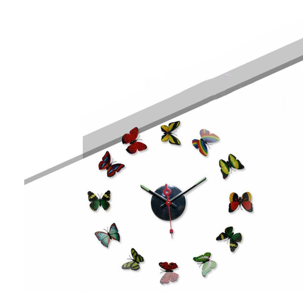 Boleta colorida 3D DIY Decor Wall Clock
