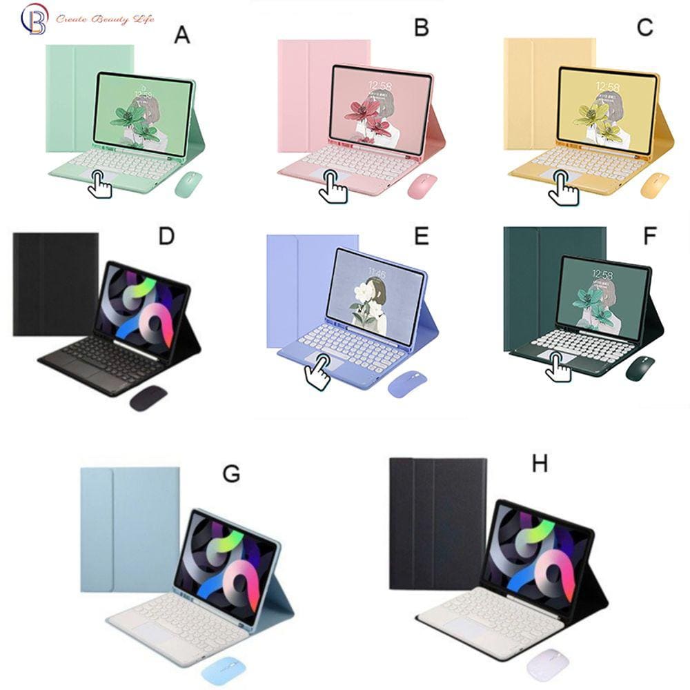 Capa de teclado espanhola com touchpad e mouse para Galaxy Tab