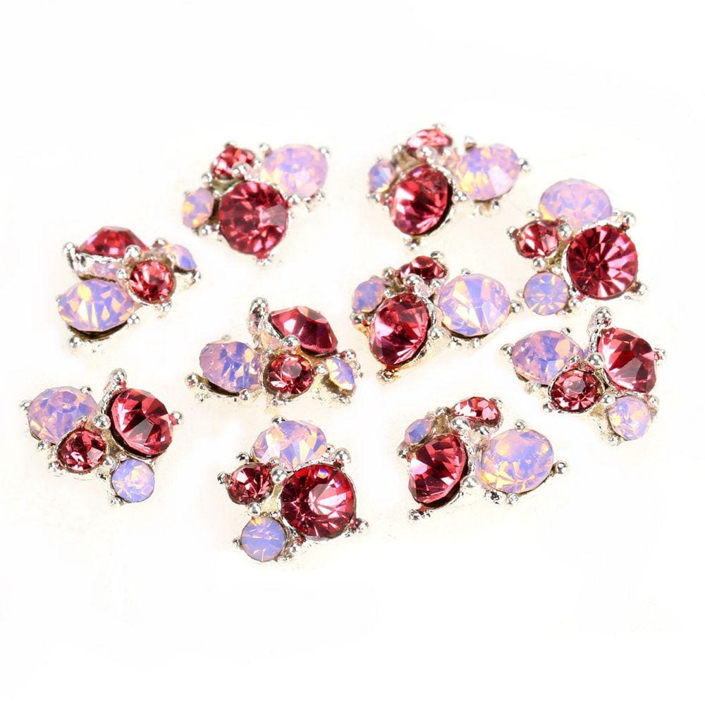 Adesivo de unha 10PCS decoração strass glitter joias todos