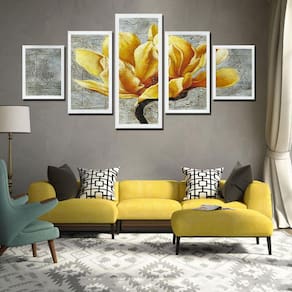 Conjunto de pintura com impressão em tela, 5 peças de arte moderna para decoração de casa