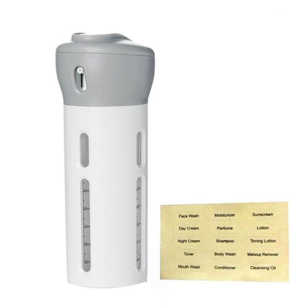Conjunto de frascos de viagem, dispensador de loções 4 em 1 portátil