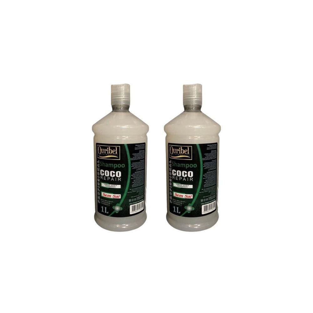 Shampoo Ouribel 1000Ml Coco Repair - Kit C/2Un