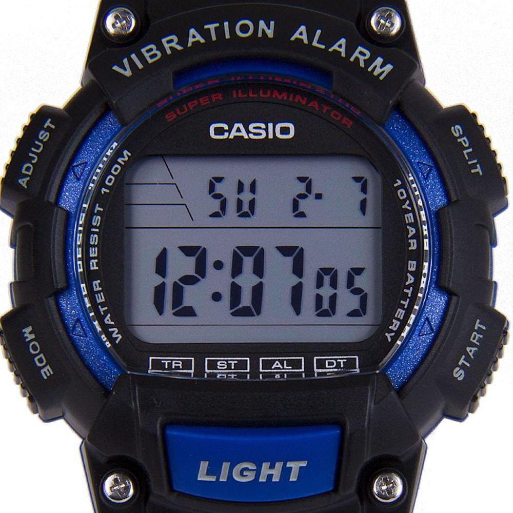 Relógio CASIO masculino azul borracha W-736H-2AVDF