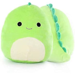 Pelúcia bonito dinossauro pelúcia animal pelúcia brinquedo (7.8in, verde)(