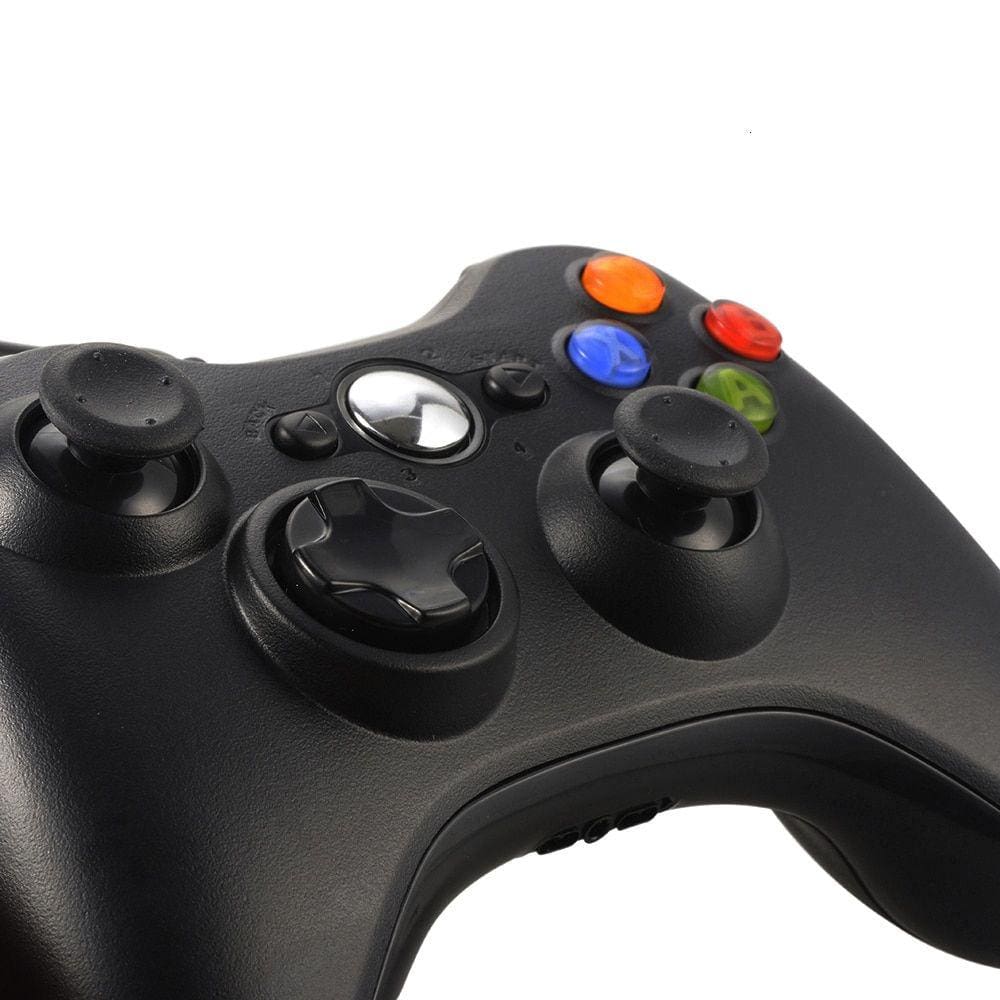 Black Joypad Gen Game Controller com cabo USB para Xbox 360