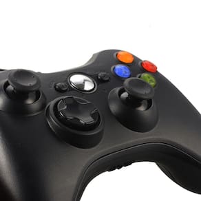 Black Joypad Gen Game Controller com cabo USB para Xbox 360