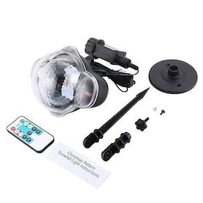 Luz de neve, luzes LED, controle remoto, flocos de neve de Natal