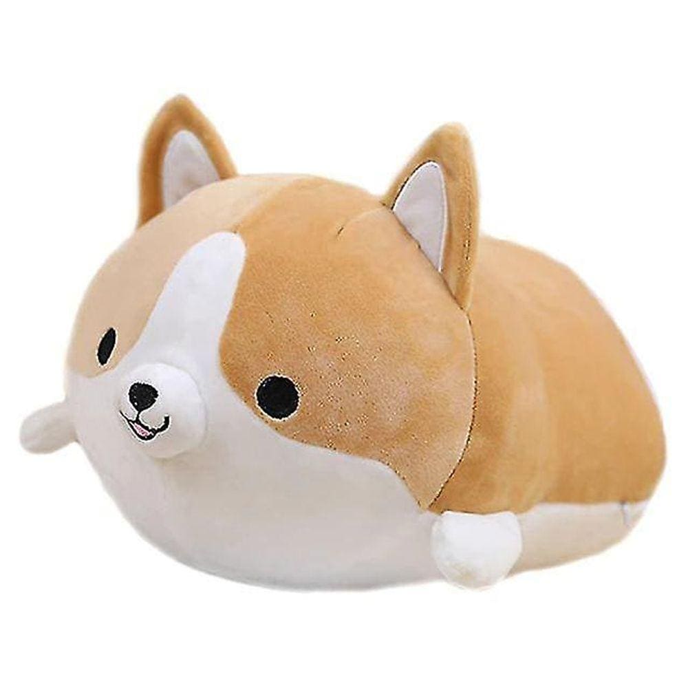 35cm desenhos animados bonito animal corgi travesseiro macio de pelúcia para