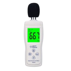 Medidor de nível de som digital 30-130dB com tela LCD retroiluminada