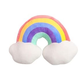Boneca de pelúcia do arco-íris, almofada macia (tamanho único)