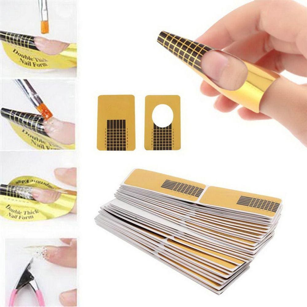 100pcs/set manicure profissional nail art dicas guia formulário ac