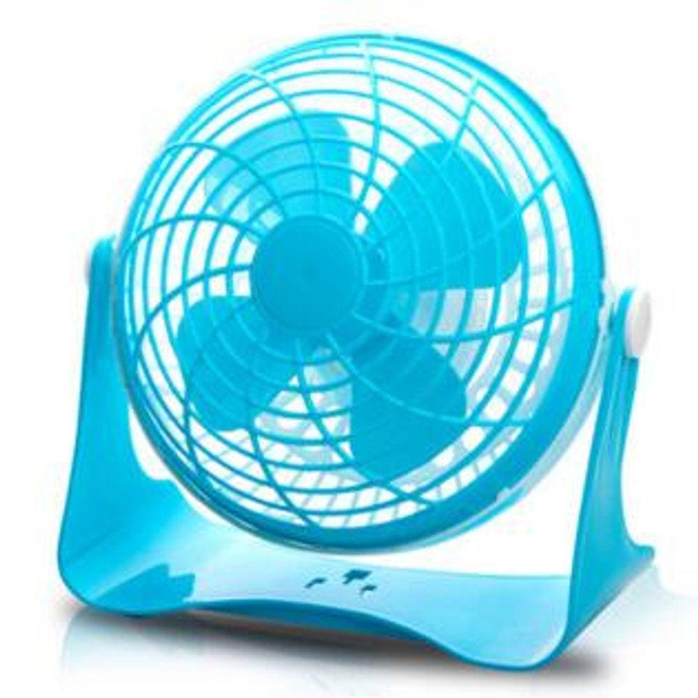 2 e LUN 7 polegadas mini mesa de plástico ventilador rotativo