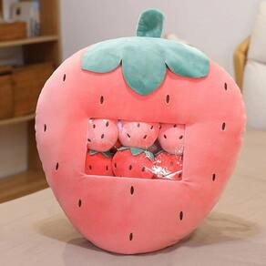 Pelúcia brinquedo animal straberry forma home e almofadas de frutas