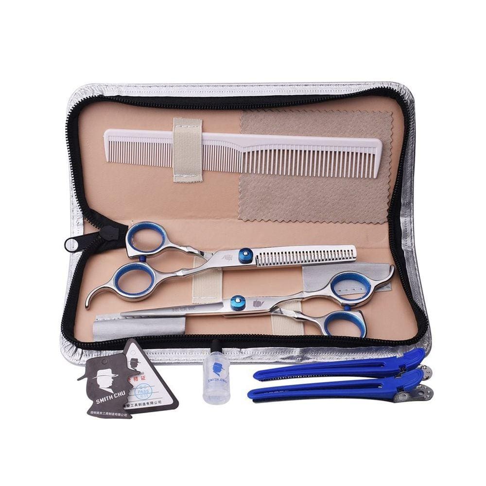 Conjunto de tesouras de cabelo Chu Flat Tooth 15cm - XK01