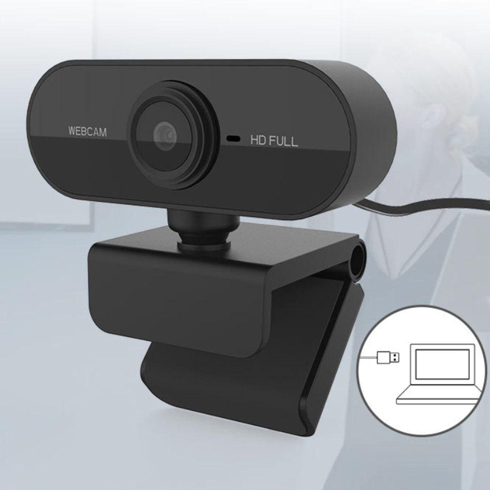 Webcam 1080P HD Câmera de Computador CAM01 - Preto