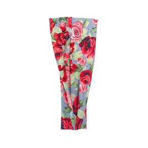 Vermelho#Yoga Headband Sports Stretch Impressão Elástica Leopard Pr