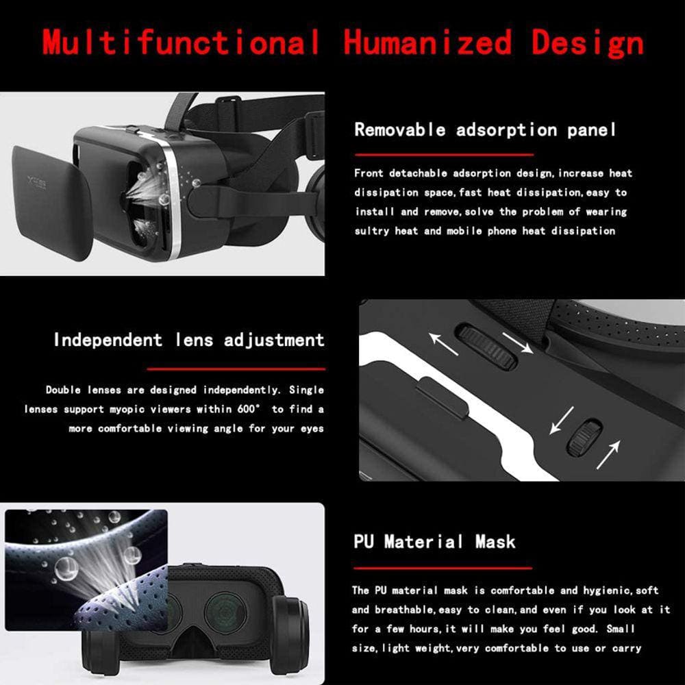 Óculos de Realidade Virtual Óculos 3D VR Box Controller
