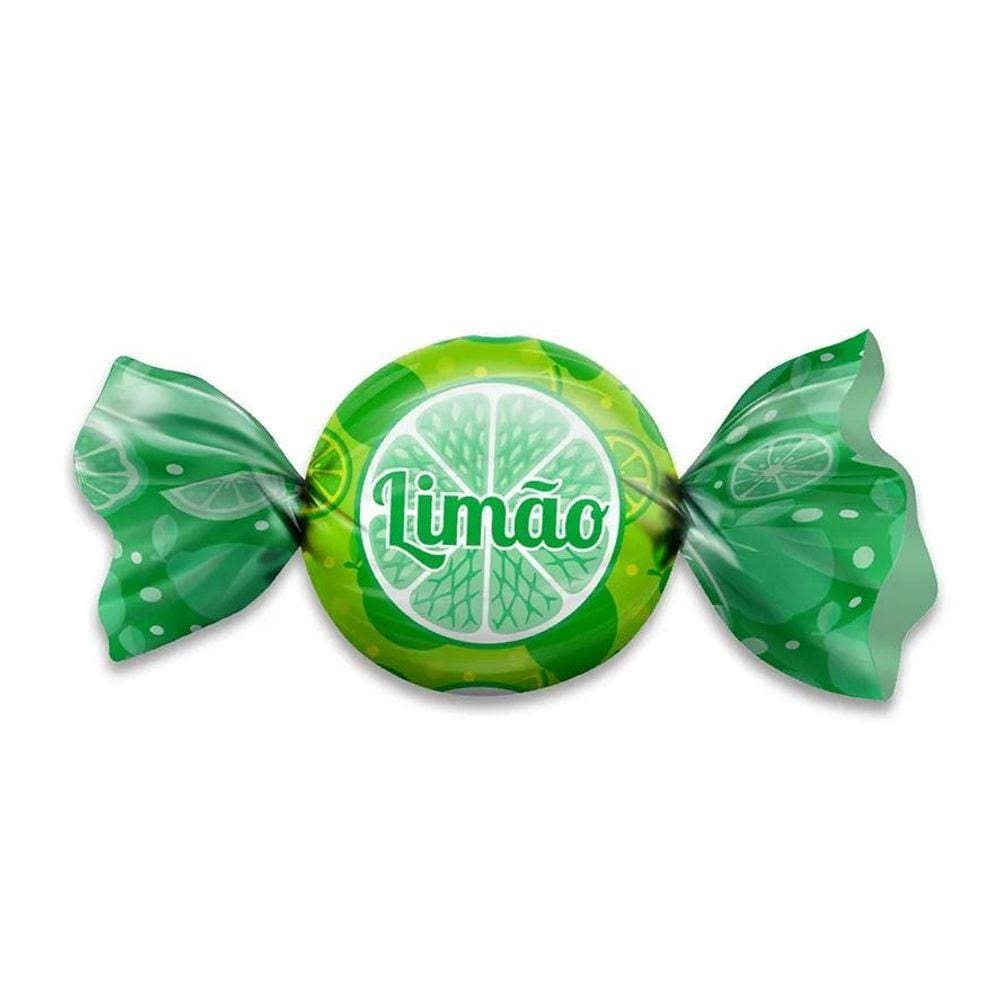100 Embalagem Folhas para trufa Limão 15x16cm c/ aluminio
