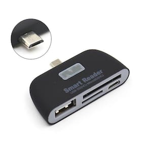 Leitor de Cartão de Telemóvel Micro USB 4 em 1 OTG Telemóvel S