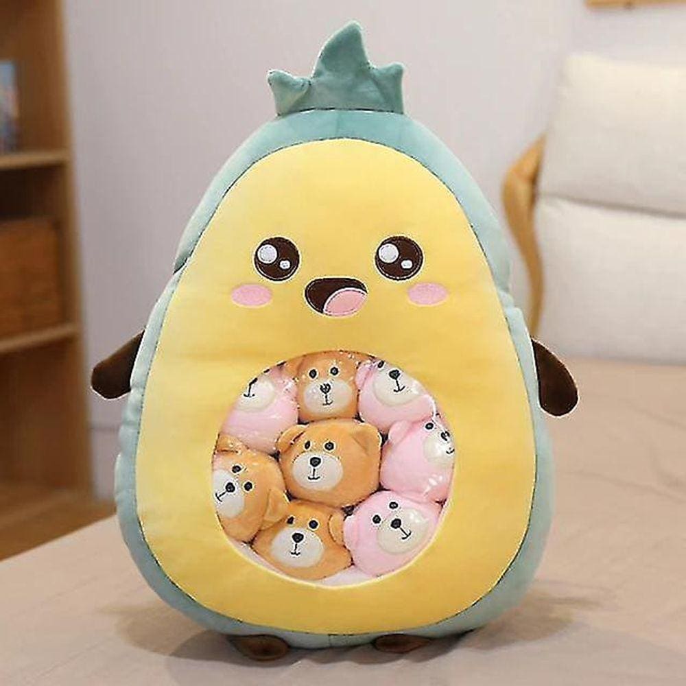 40cm bonito abacate de pelúcia travesseiro frutas crianças brinquedo kawaii birthda