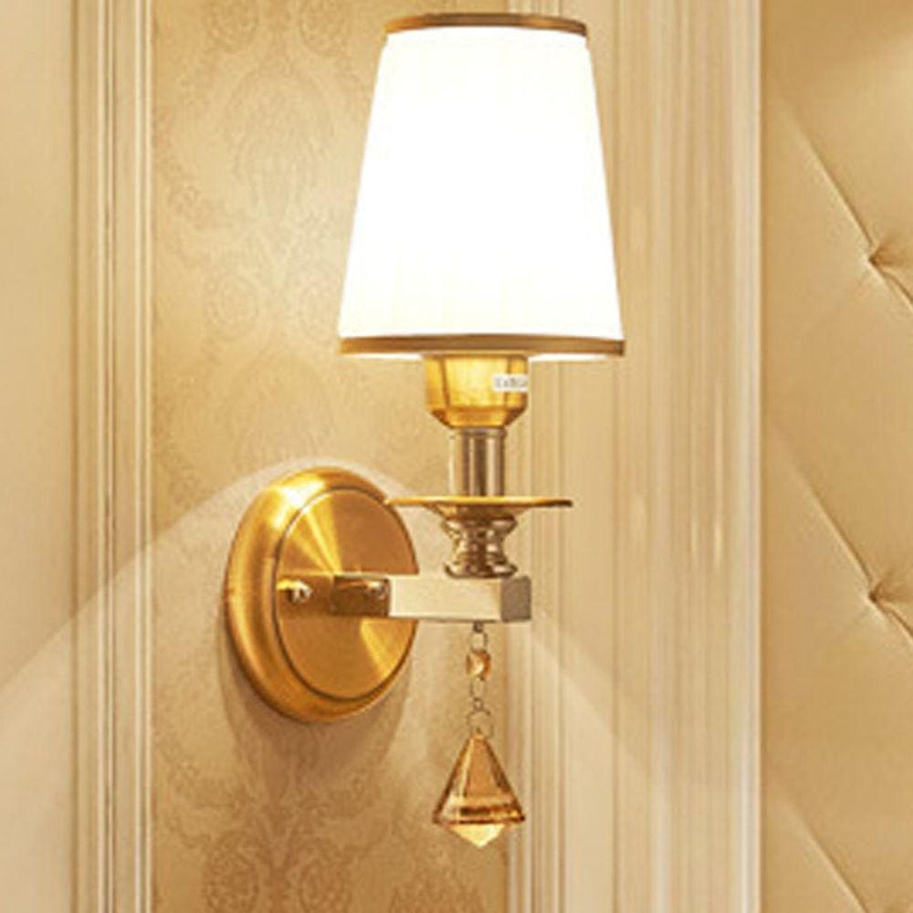 Candeeiro de parede de cristal LED Lâmpada minimalista moderna quarto de estar
