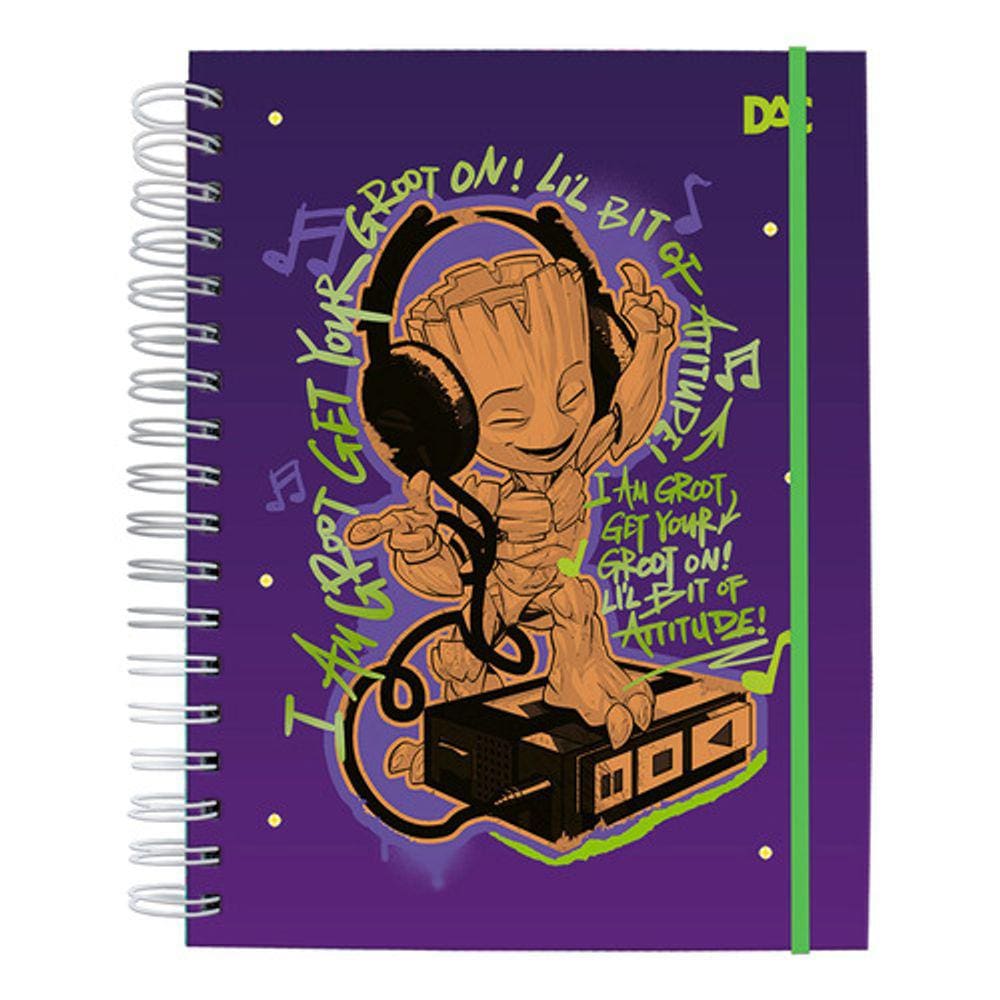 Caderno DAC Smart Universitário Personagens Disney 10 Matérias e Folhas Reposicionáveis