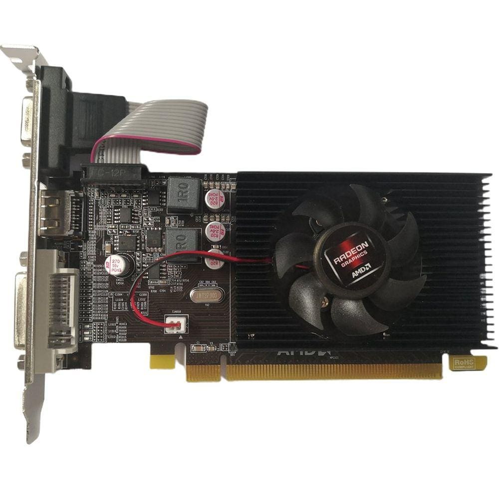 Placa de vídeo de alta definição PCI HD7450 2GB/2048MB DDR3 64bit