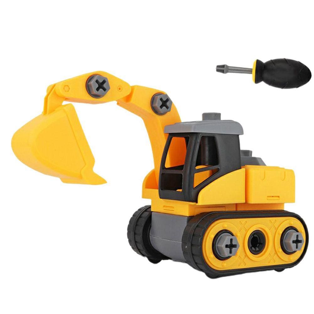 Modelo de desmontagem DIY de veículo de engenharia de brinquedos para crianças de 3 a 6 anos