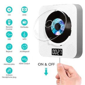 DVD portátil / CD Player de montagem na parede CD Music Player com Rem