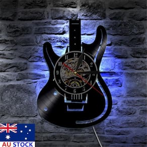 guitarra instrumento musical cordas levou disco de vinil leve