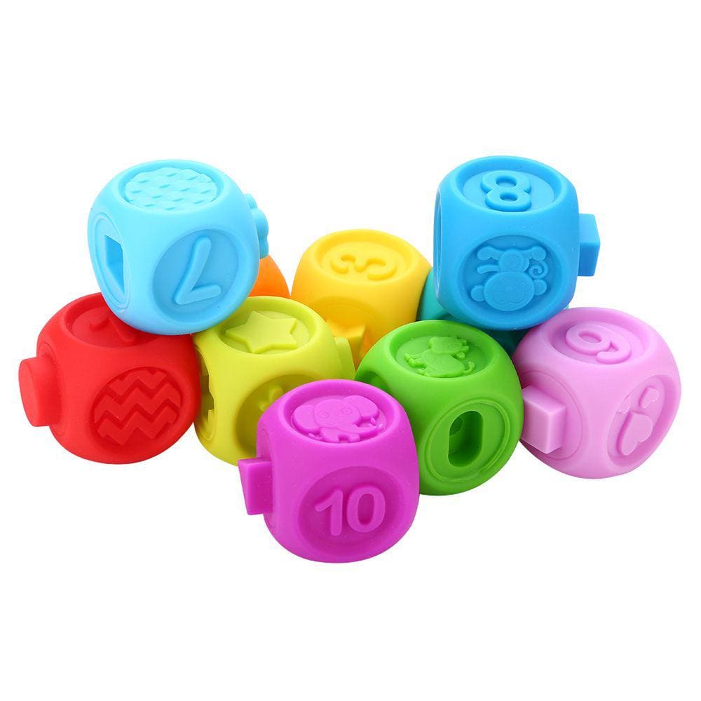 10 PCes/conjunto educativo infantil quebra-cabeça bebê crianças coloridas