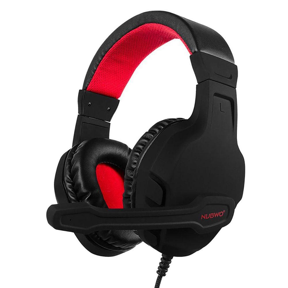 Fone de ouvido para jogos não luminoso com fones de ouvido de microfone com microfone um