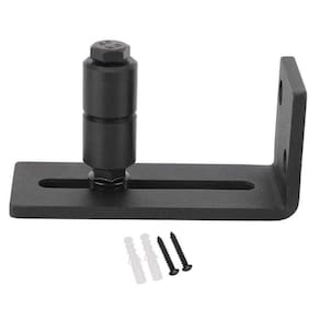 Kit de hardware de porta de celeiro de aço preto
