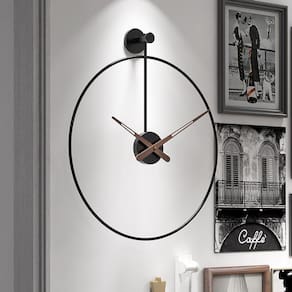 Ferro Luxo Relógio de Parede Grande Design Moderno 60CM