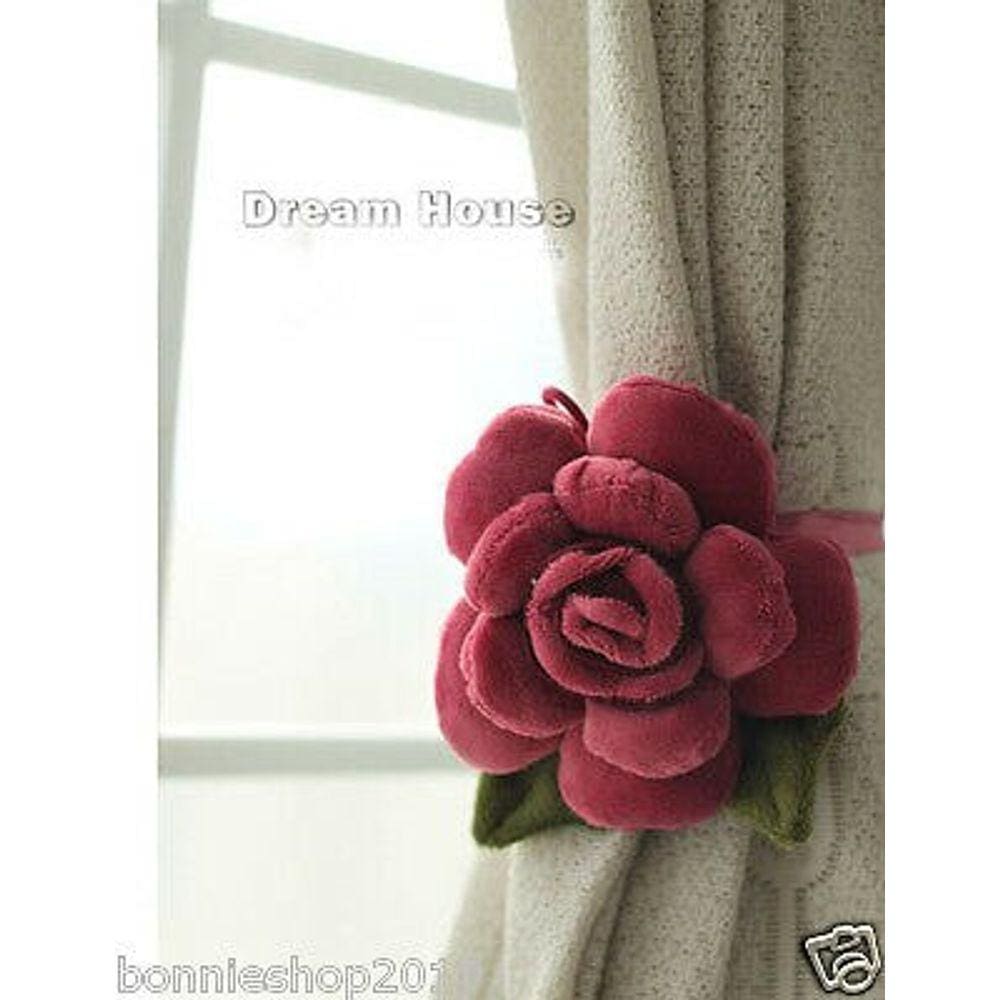  Fivela de cortina rosa 2 pcs LUN